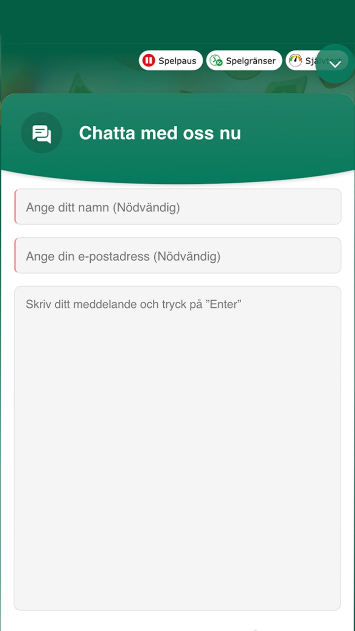 Kontakta Klirr support om det behövs.