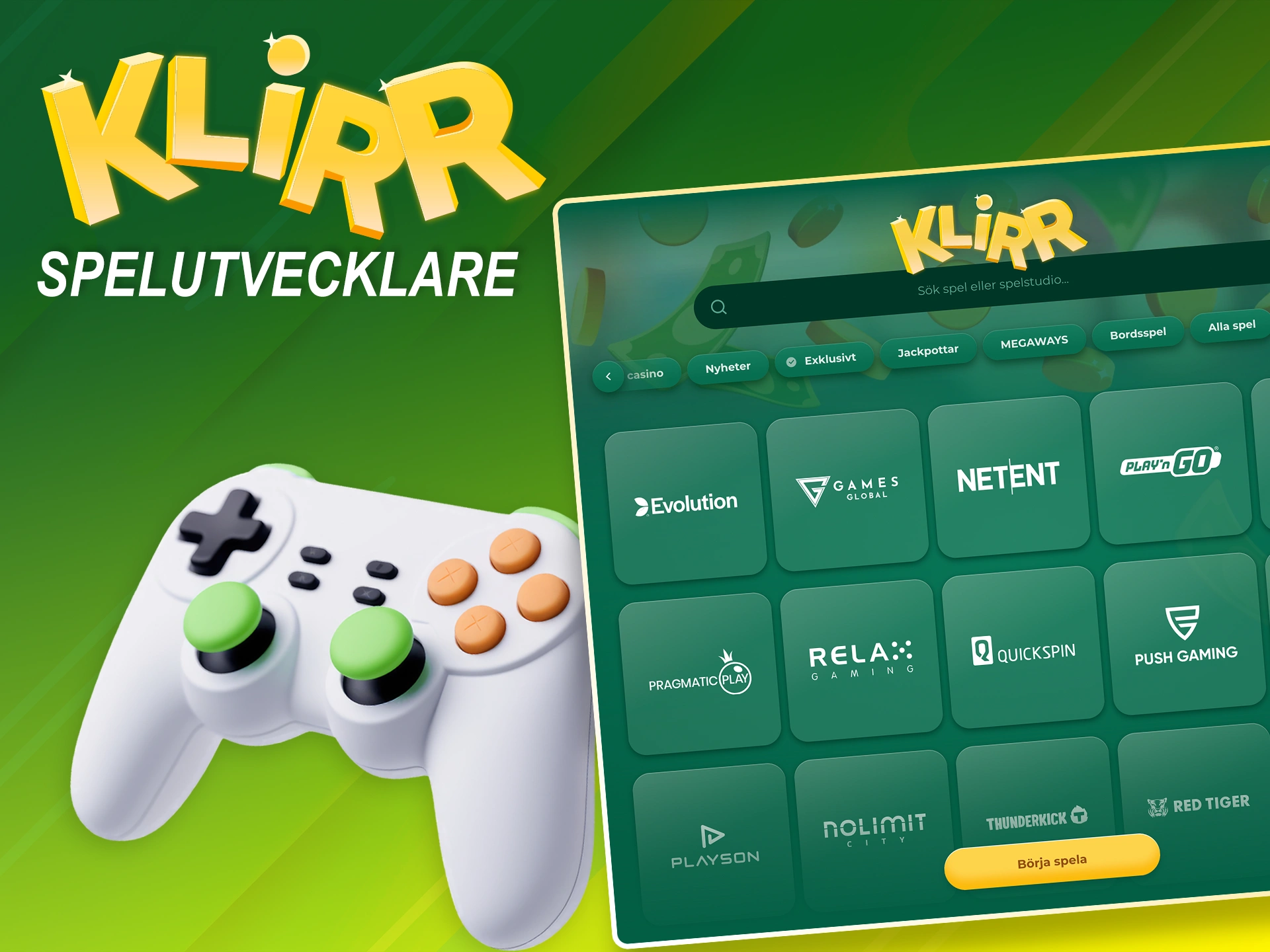 Lär känna de viktigaste leverantörerna av Casino Klirr.