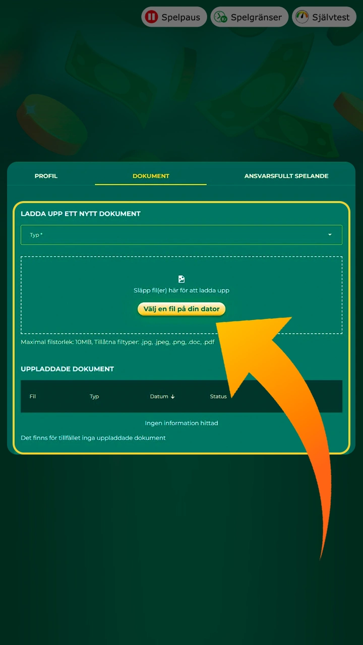 Logga in på ditt Klirr-konto och verifiera det.