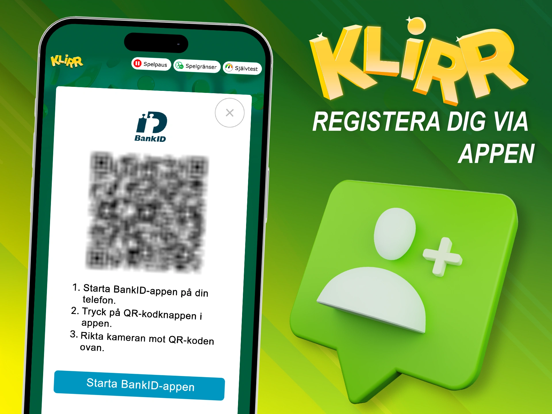 Skapa ett konto var som helst på din smartphone.