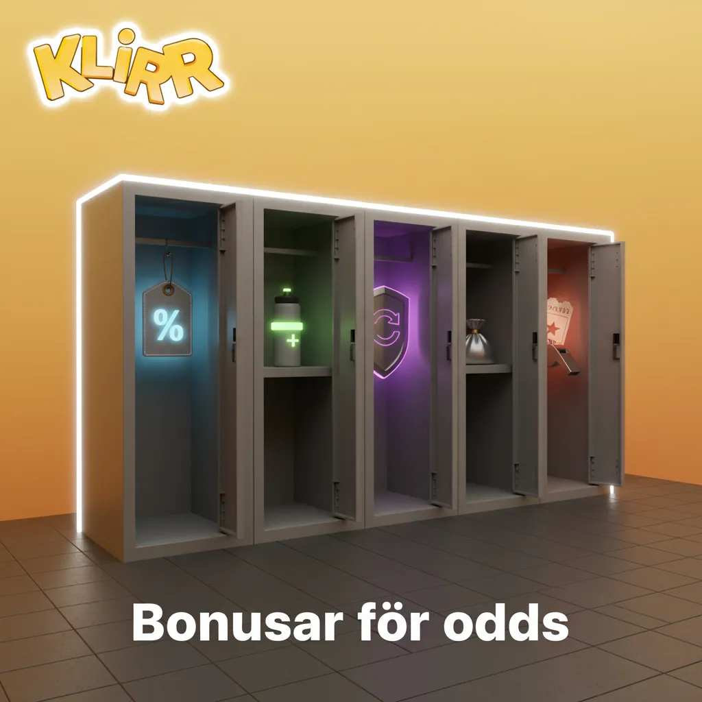 Infografik om bonusar för odds: välkomstbonus och gratisspel för nya spelare; återkommande kampanjer ej tillåtna i Sverige.