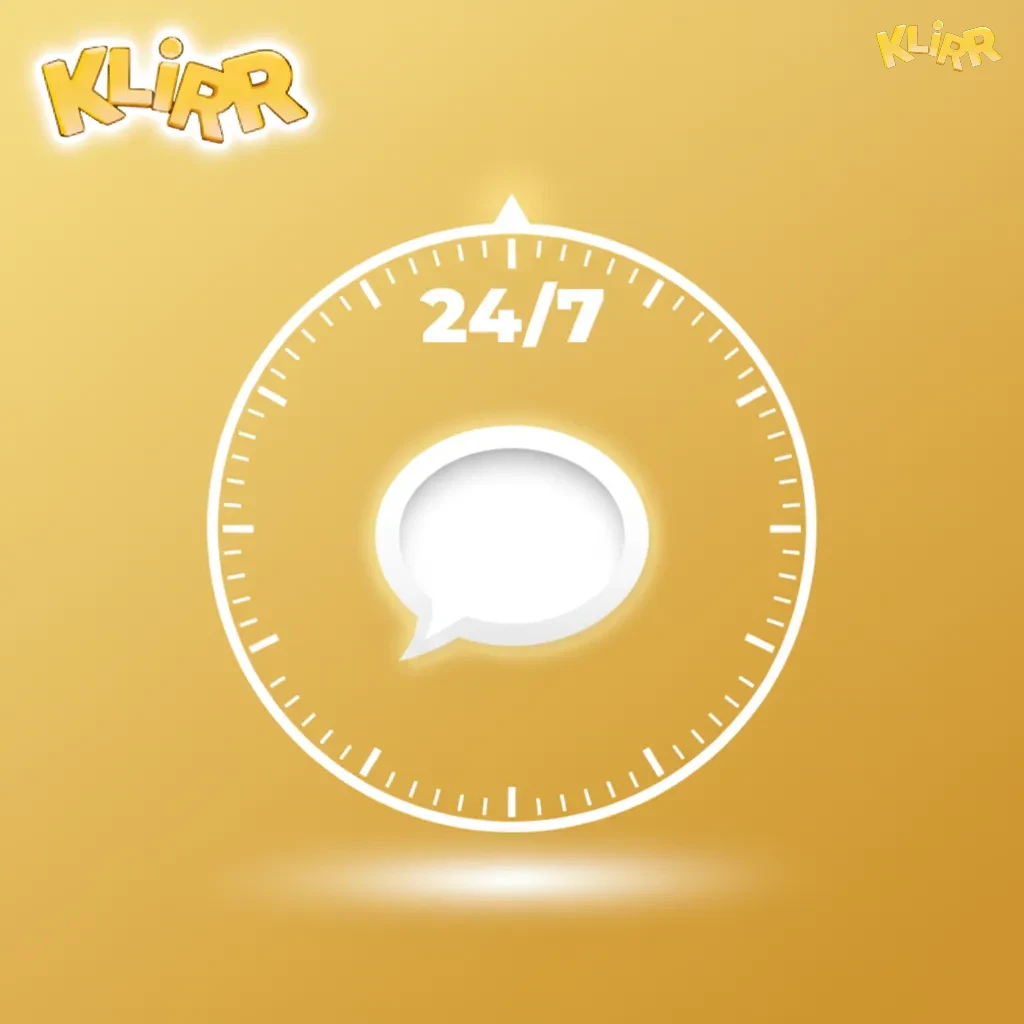 Illustration av Klirr livechatt med chattikon nere till höger, snabba svar på korta ärenden, 1–3 min svarstid.