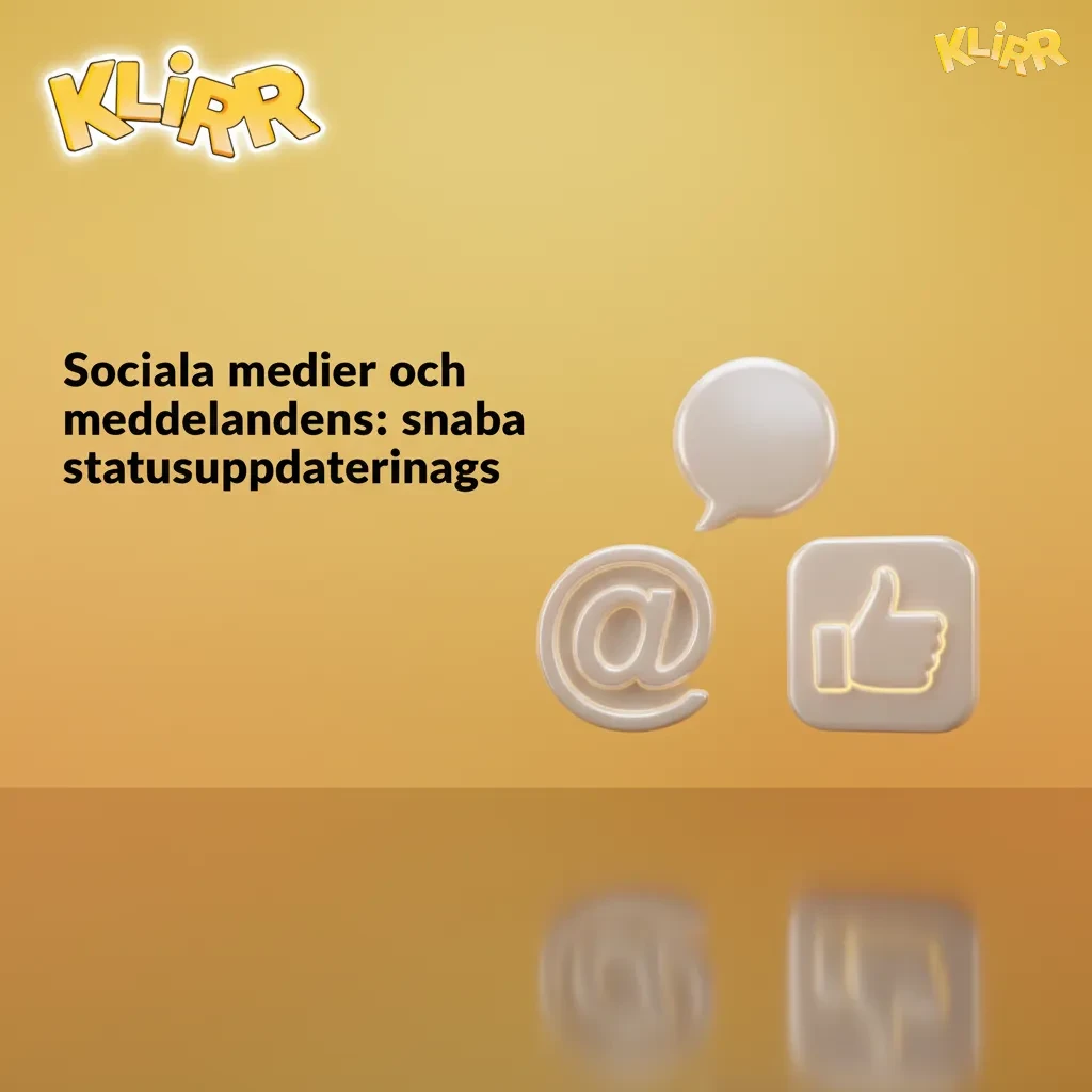 Sociala medier och meddelanden: snabba statusuppdateringar. DM för allmänna frågor; dela inte känsliga uppgifter.