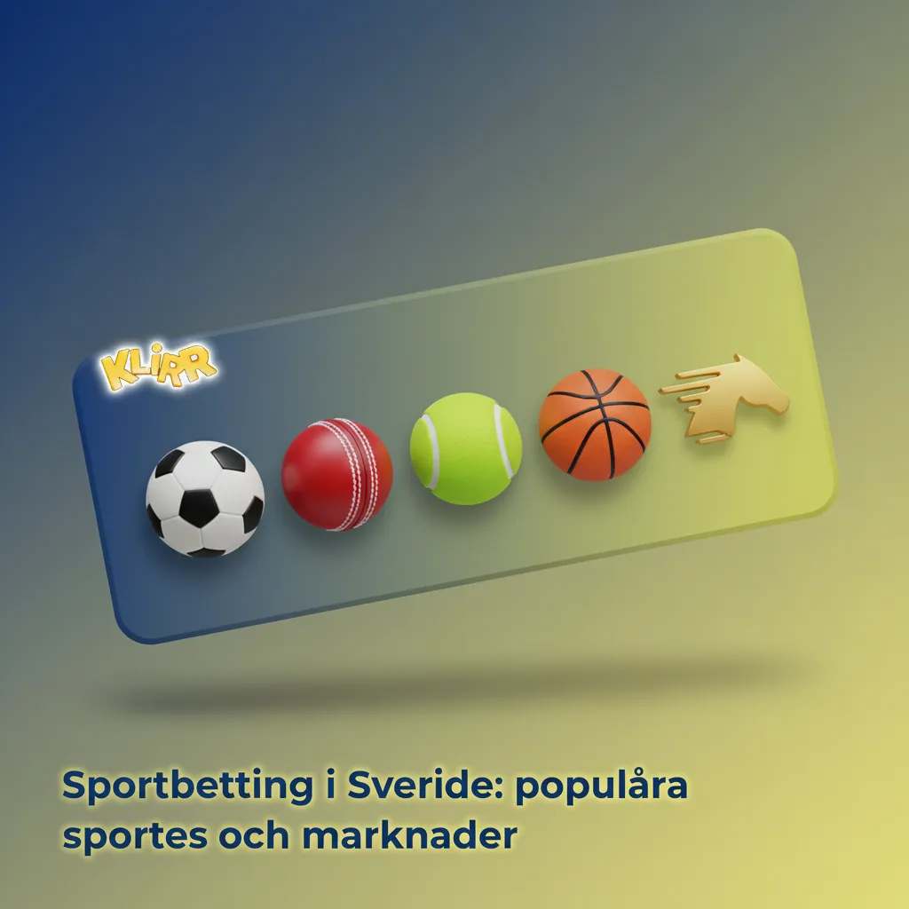Översikt över sportbetting i Sverige: fotboll, ishockey, tennis, basket, e‑sport, trav, MMA, golf och fler marknader