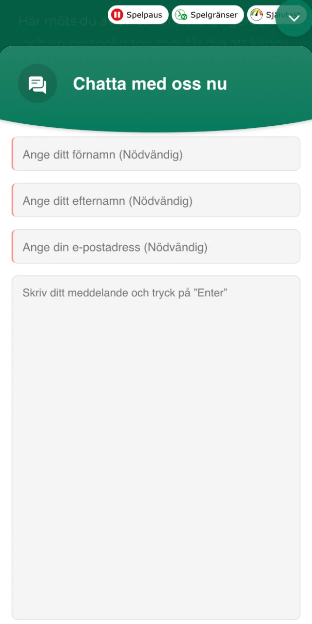 För eventuella frågor, vänligen kontakta Klirr online casino support.
