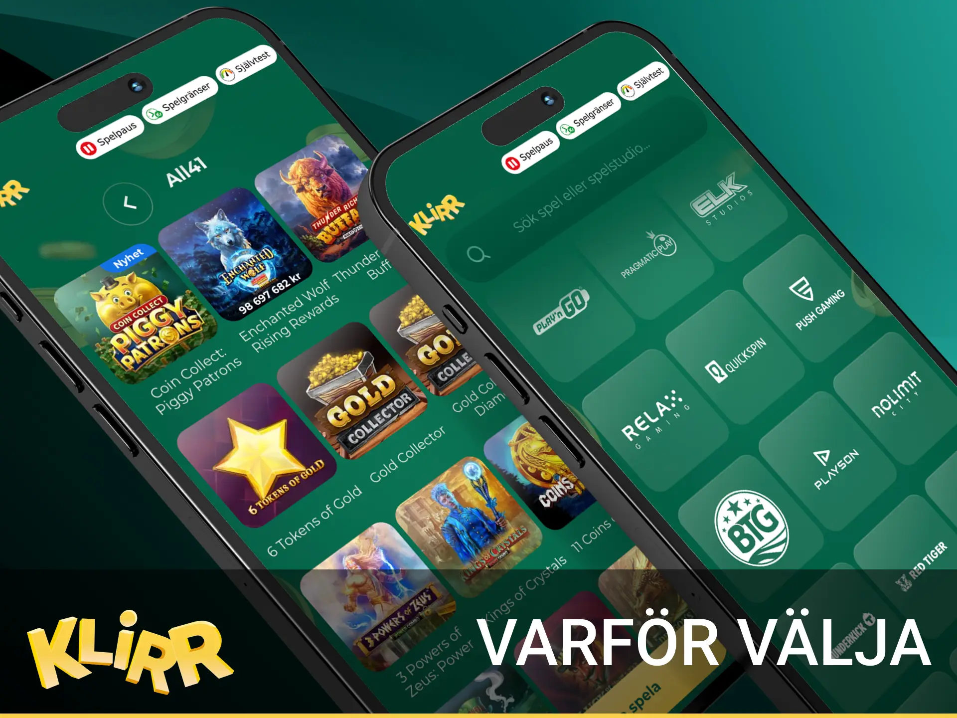 Varför välja Klirr i mobilen: snabb PWA-installation, BankID, Swish/Trustly, SEK, slots & livebetting, snabba uttag.