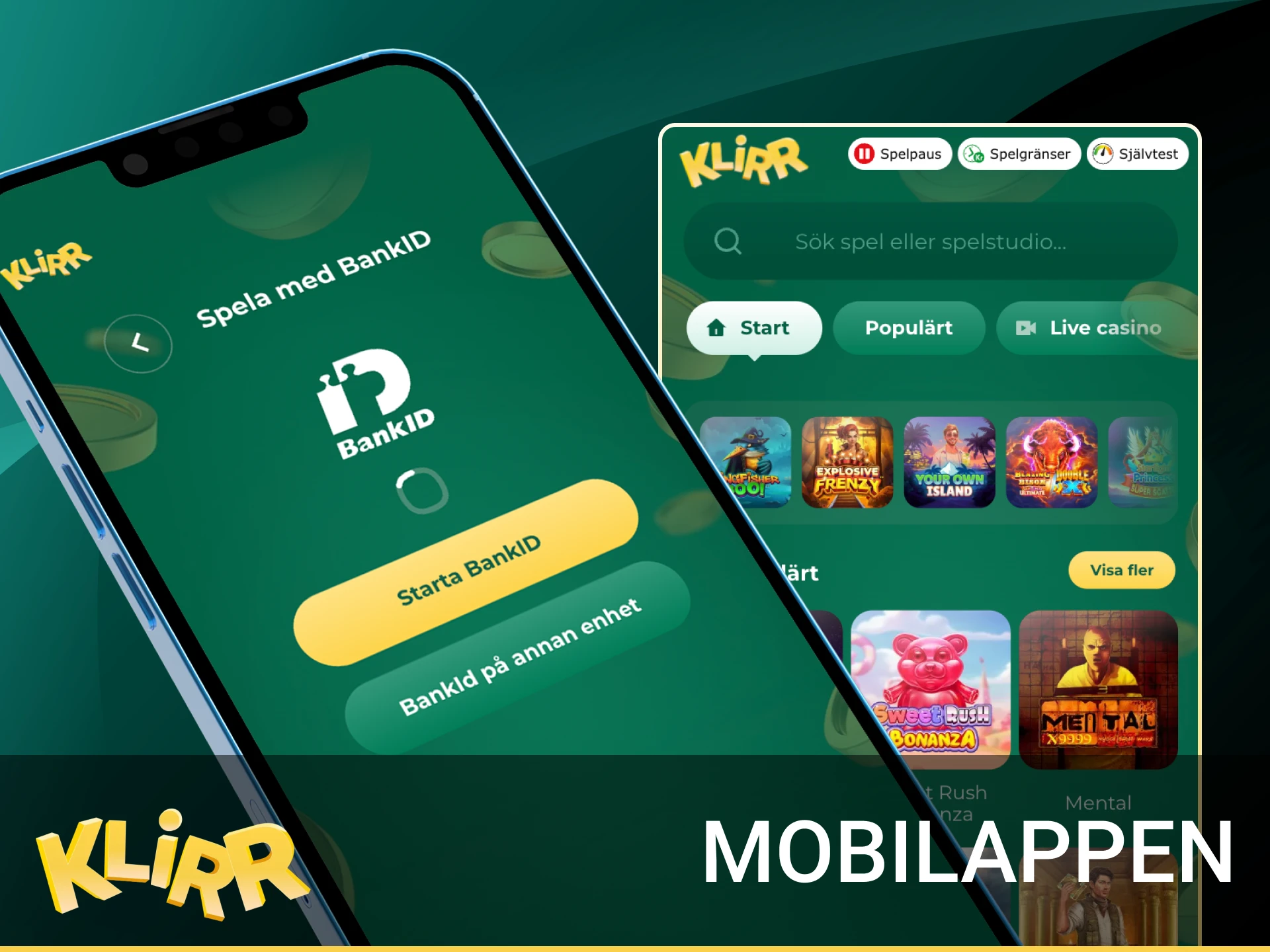 Kan jag registrera mig på Klirr online casino från min telefon.