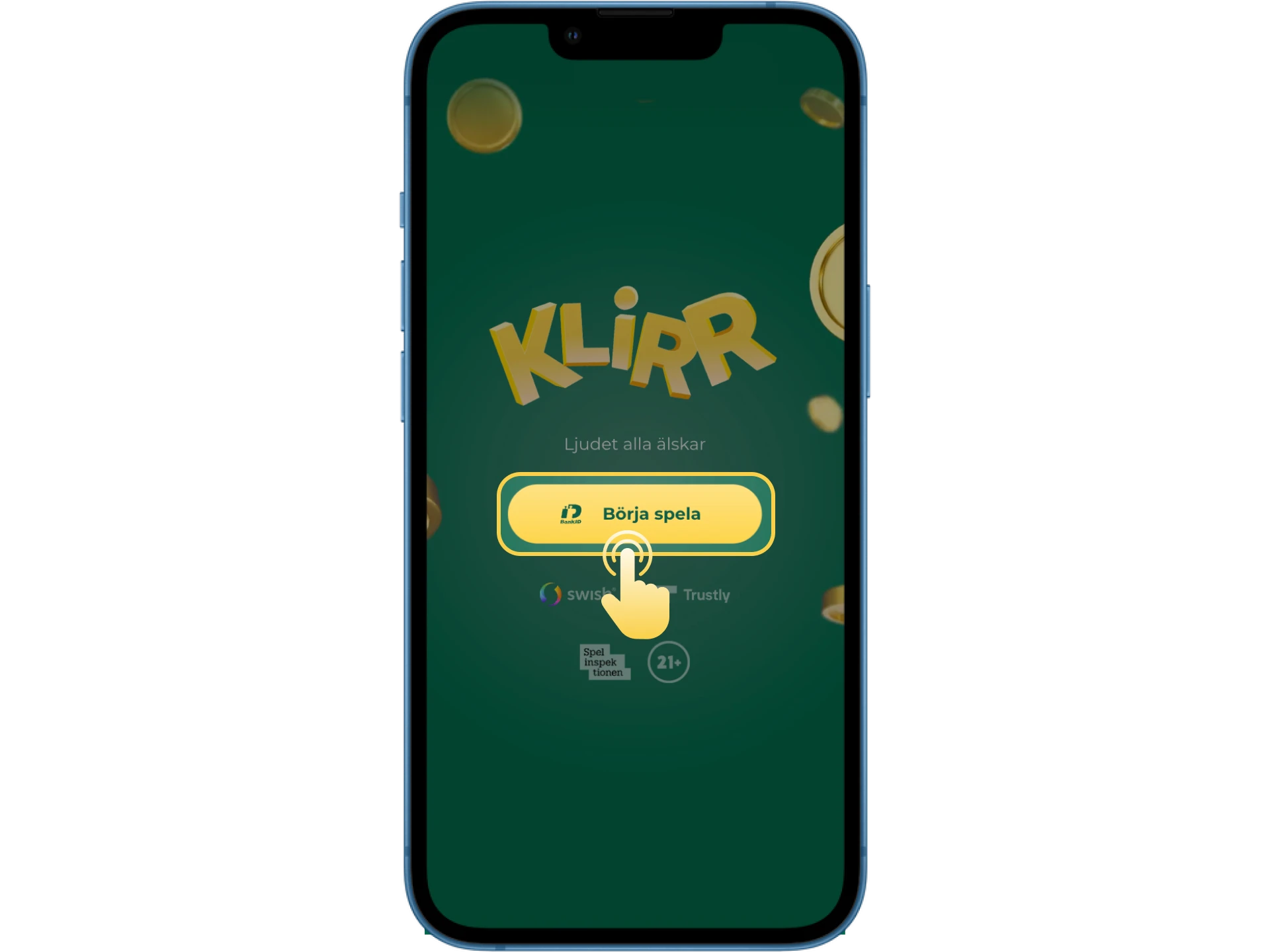 Vilka registreringsmetoder finns tillgängliga på Klirr online casino.