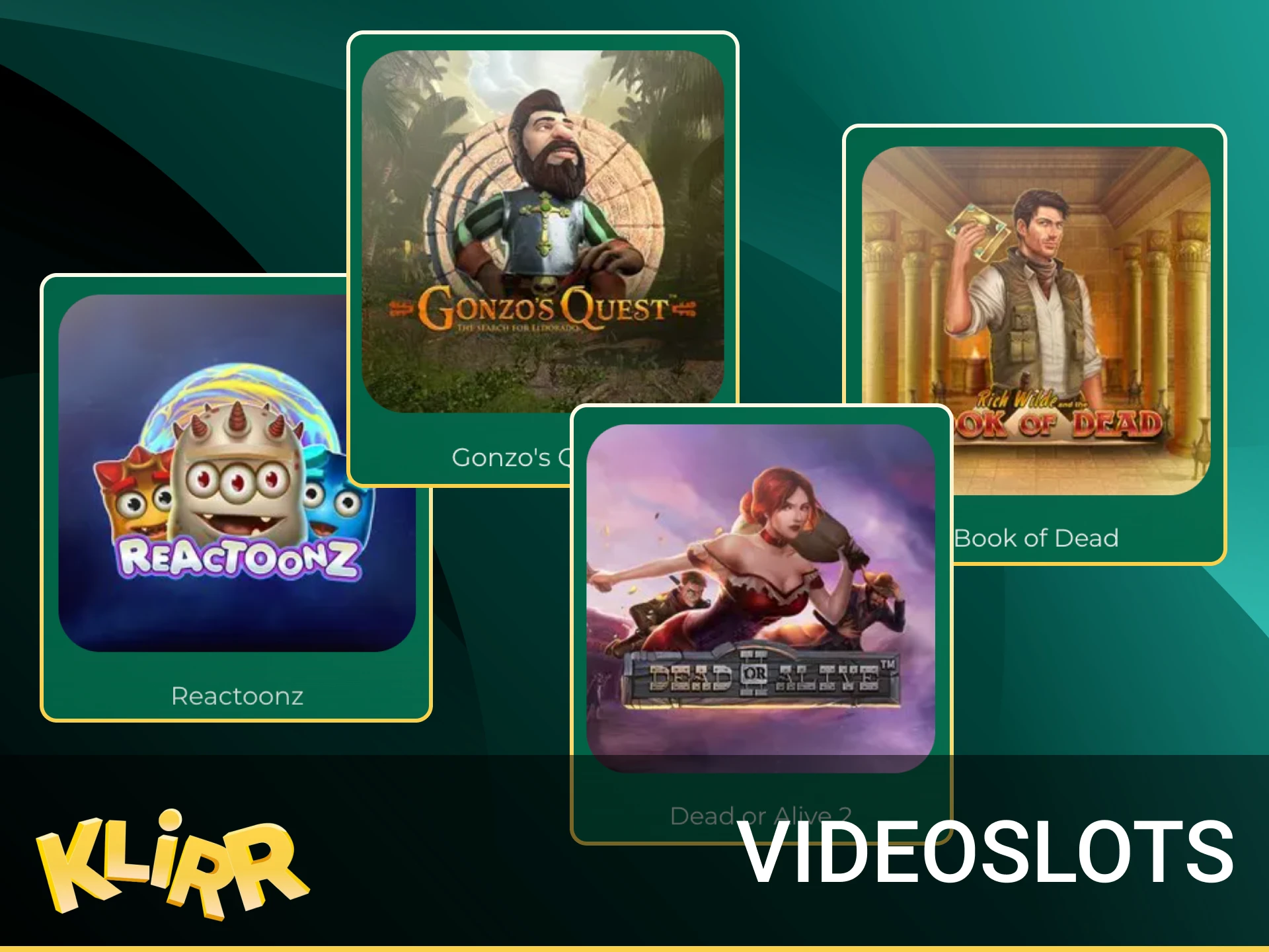 Finns det ett Book of Dead-spel på Klirr online casino.